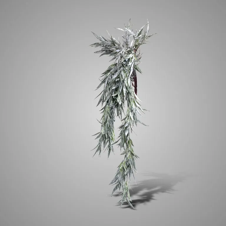 Hanging Finest Leaf Grey Green 90 cm